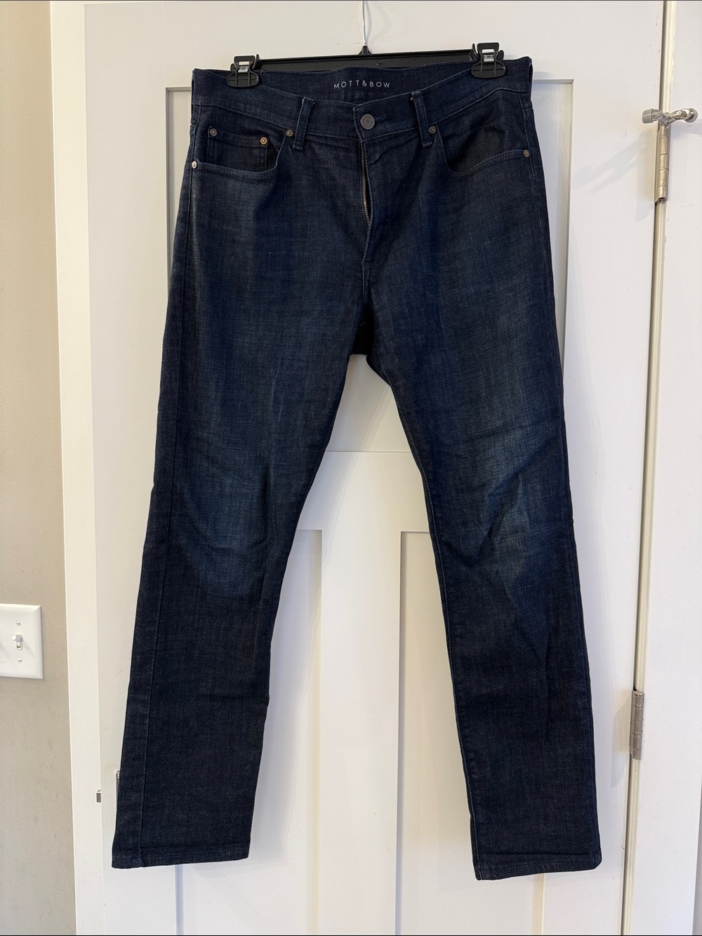 Men's Mott & Bow Dark Blue Slim Jeans